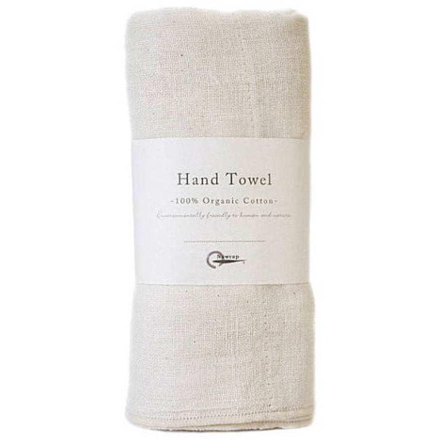 Morihata Organic Cotton Japanese Cream Hand Towel - Made in Japan