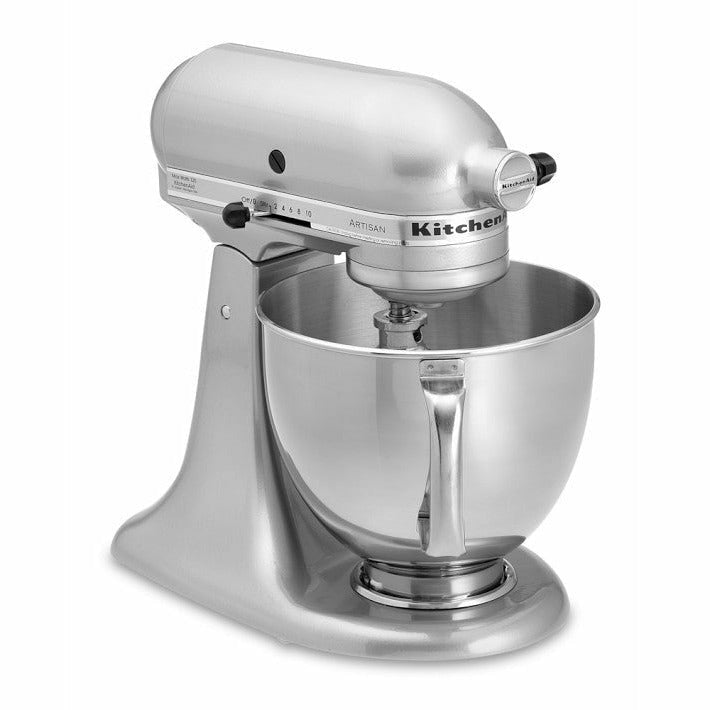 Kitchen Aid White Standing Mixer K45SS Bread Hook Balloon Whisk Paddle 10  Speed