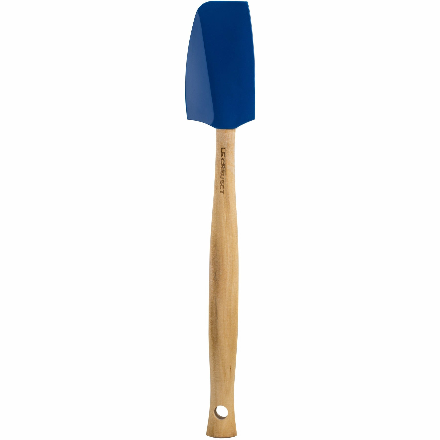 Le Creuset Craft Series Oyster Grey Silicone Spatula Spoon with Wood Handle  - 11 3/8L x 2 1/8W