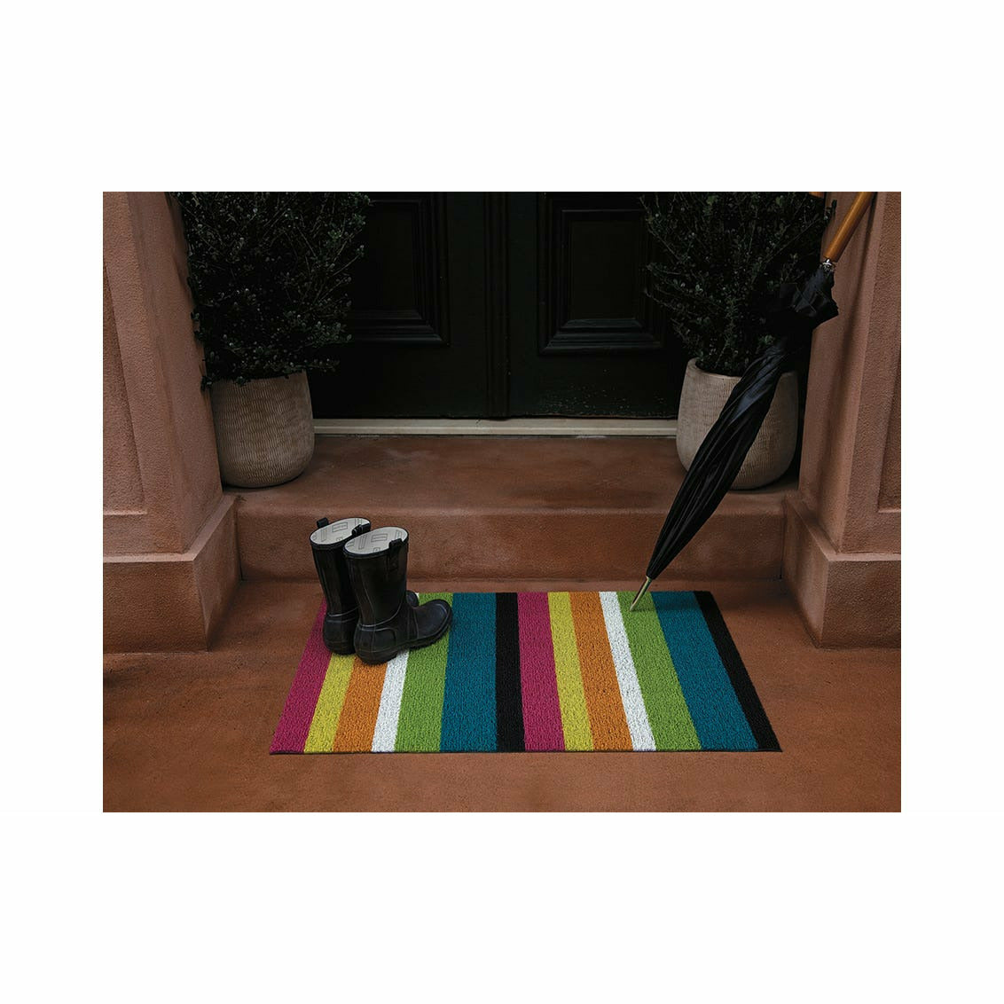 Multi Pop Stripe Shag Mat by Chilewich – Vertigo Home