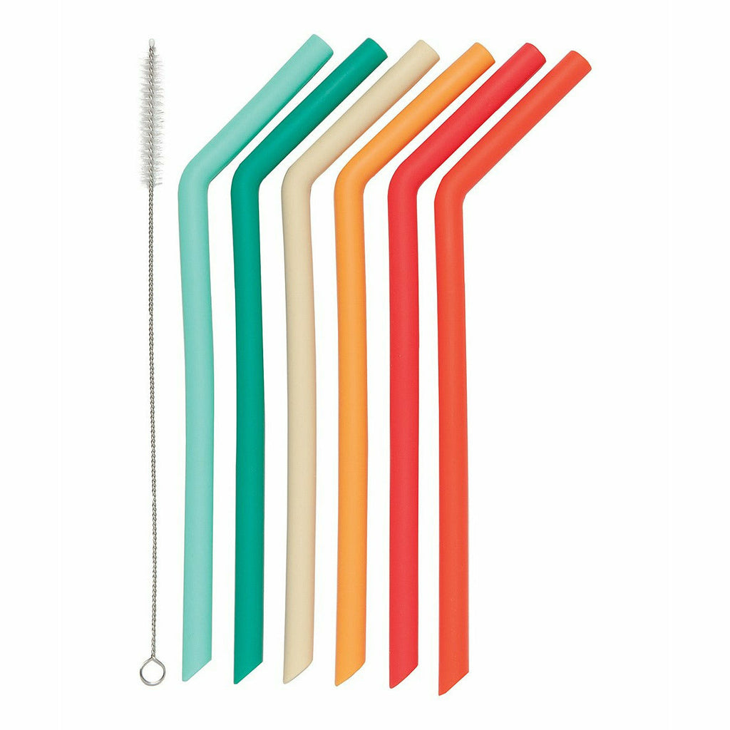 HIC Kitchen Silicone Straw Tips, Set of 12