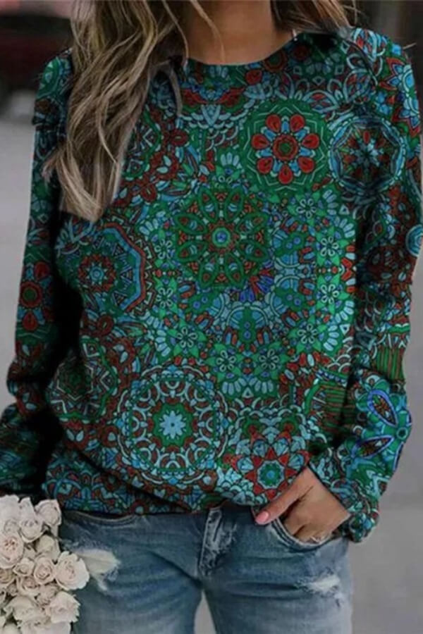 Fashion Casual Regular Print Sweatshirt – myfancywear