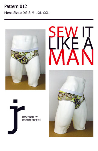 Mens Front Pouch Brief Underwear Sewing Pattern PDF – Sew It Like