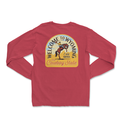 Fly Fish Wyoming Spine Design Long Sleeve - 2.0 2XL / Stone