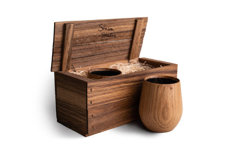 Charred Oak Whiskey Tumbler Box Set