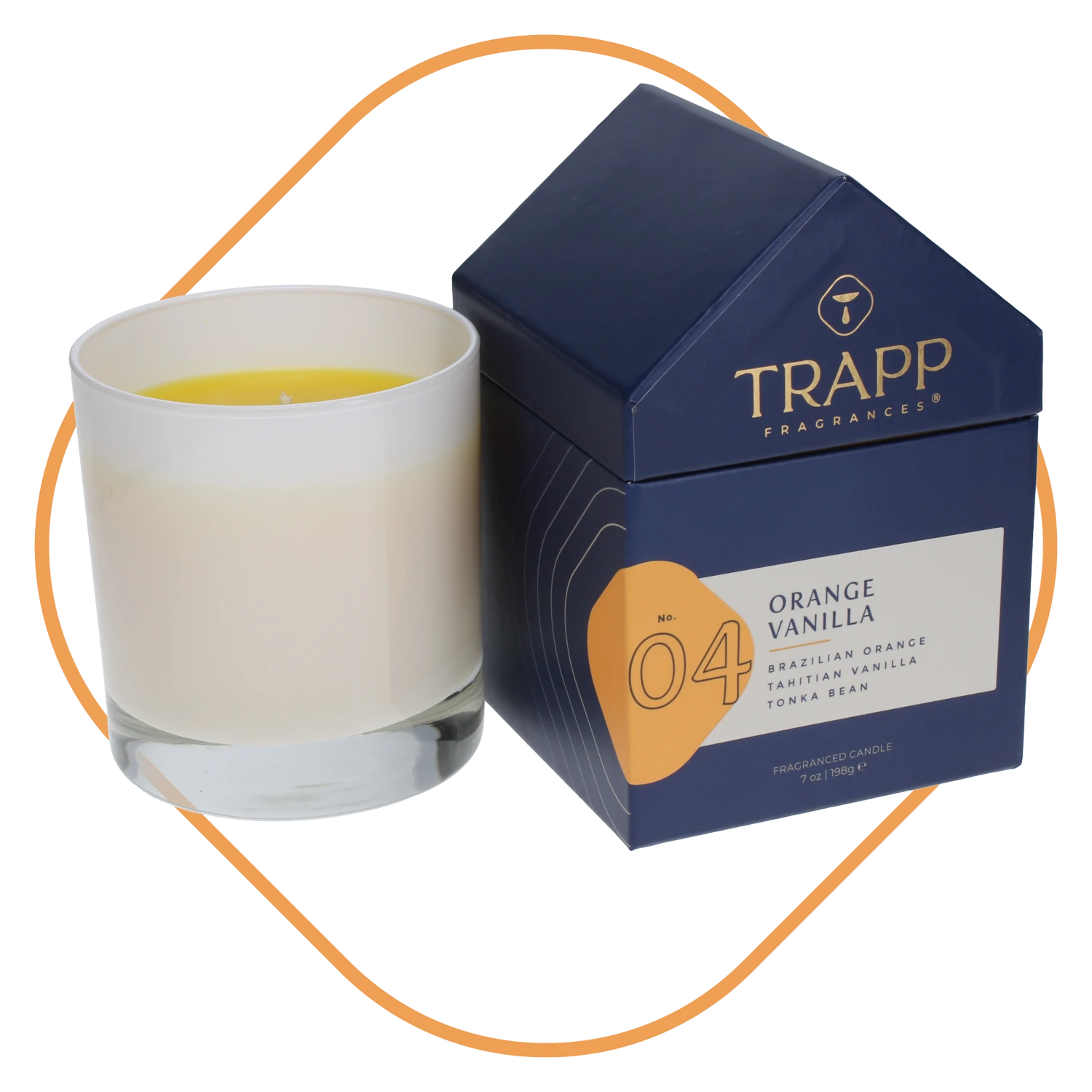 TRAPP No. 4 Orange Vanilla 7 oz. Candle in House Box