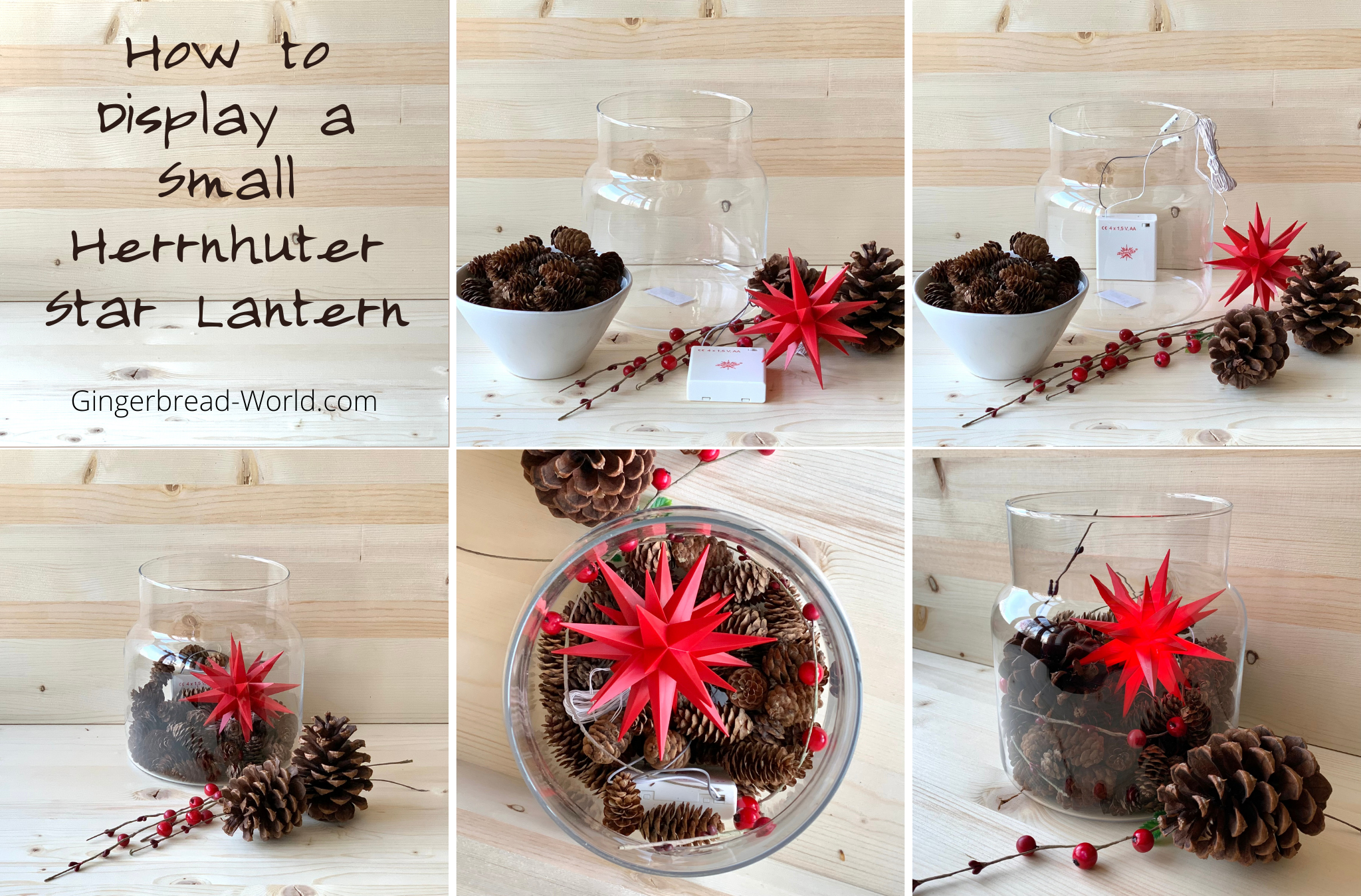 European Ware Haus Blog - How to Display a Small Herrnhuter Star Lantern - Step by Step