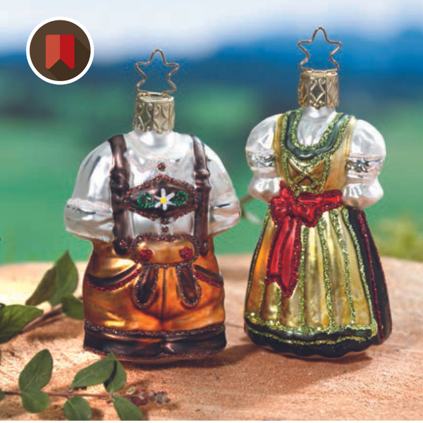 Gingerbread World European Christmas Market - Inge-Glas Blown Glass Ornaments  - Bavarian Collection
