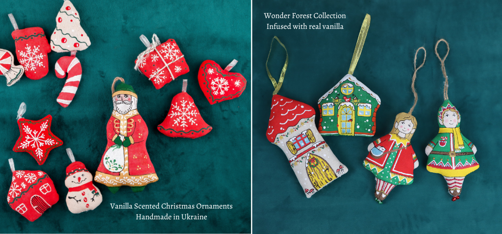 Gingerbread World Ukrainian Folk Art - Handmade Ornaments from Ukraine