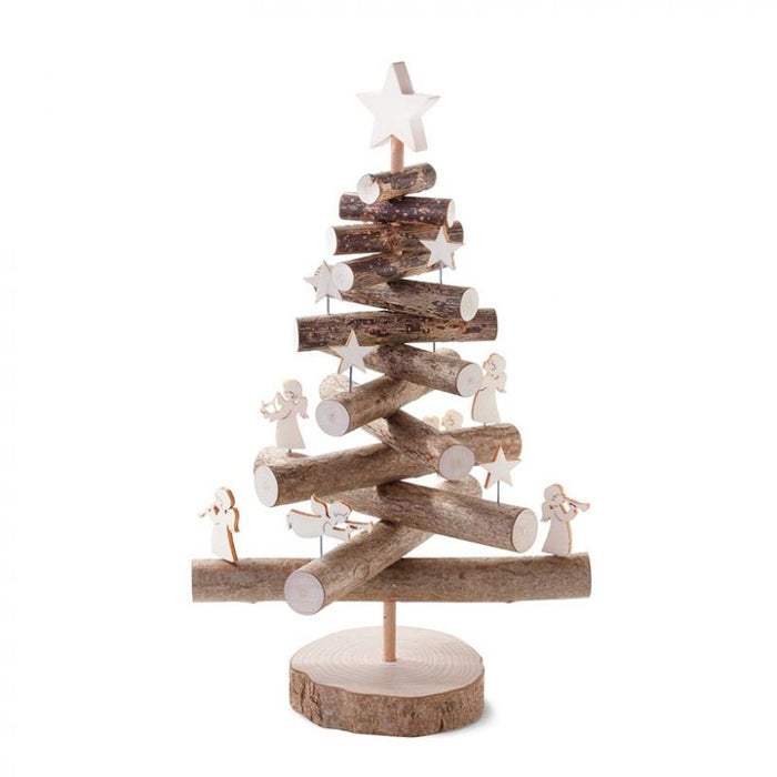 Waldfabrik Mini Wooden Christmas Tree with Decorations — Gingerbread World