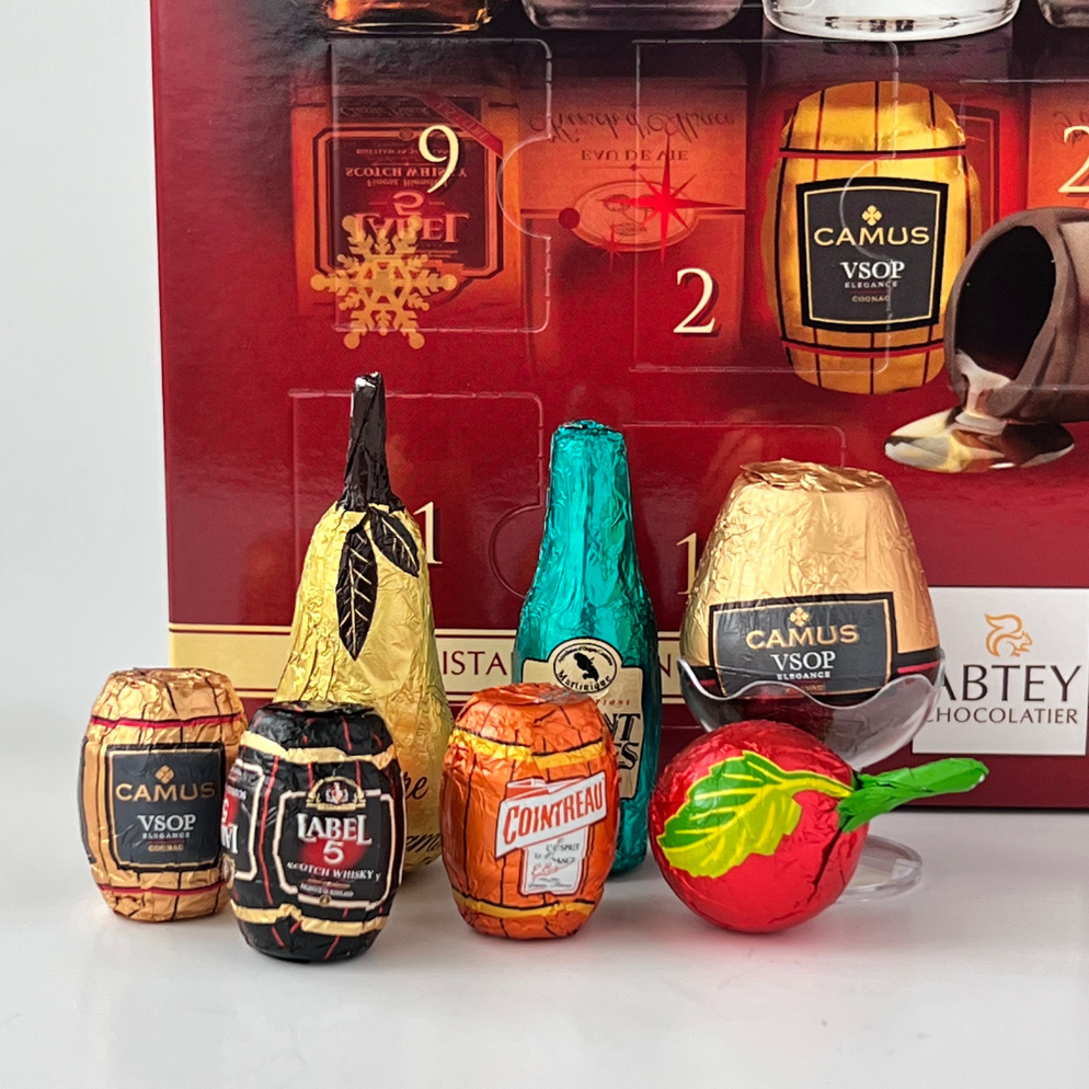 Abtey Royal Des Lys Liqueur in Dark Chocolate Advent Calendar