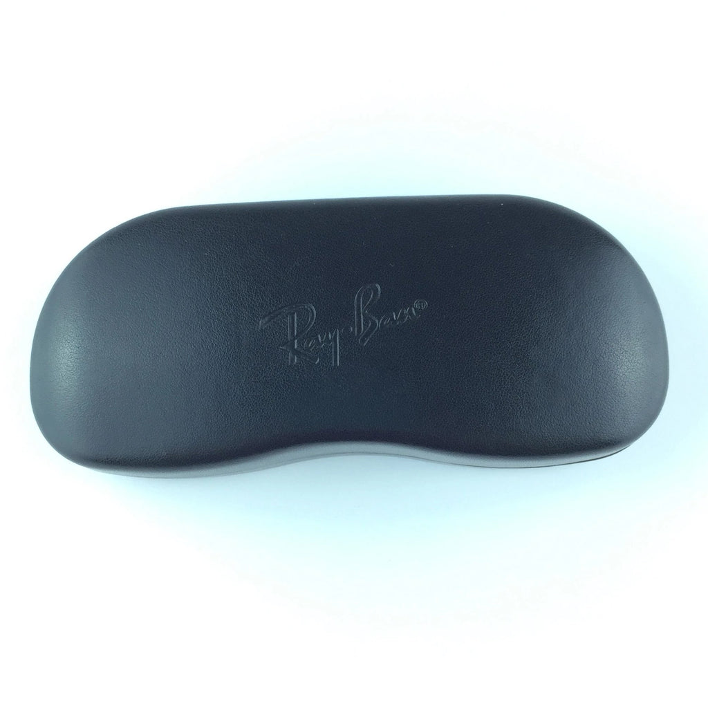 Ray Ban Sunglass Case - Black Leather LARGE Hard Shell - Snap Clamshel –  Rusty Gold Resale