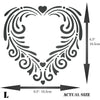 Fancy Heart Stencil
