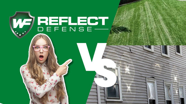 Reflect Defense Window Film prevents melting of artificial turf, vinyl siding, and patio furniture caused by window reflections. Explore our solutions now.
