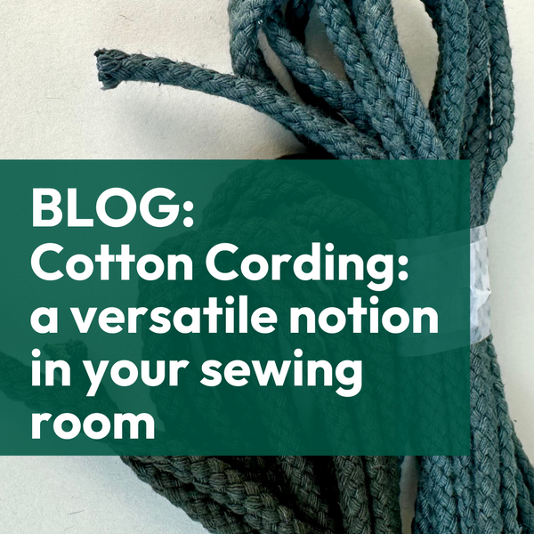 cotton cording, a versatile notion in your sewing room