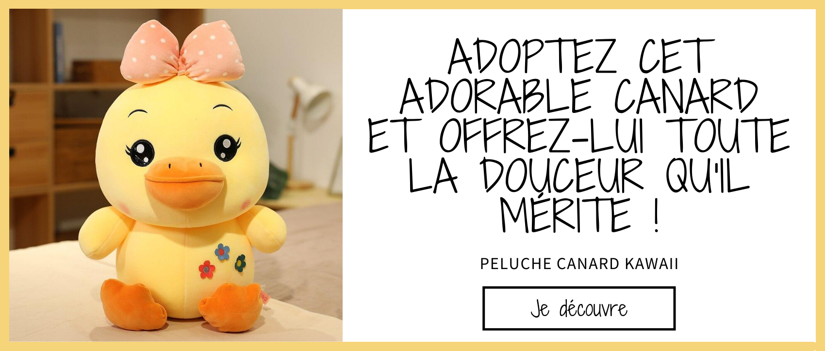 Bannière peluche canard