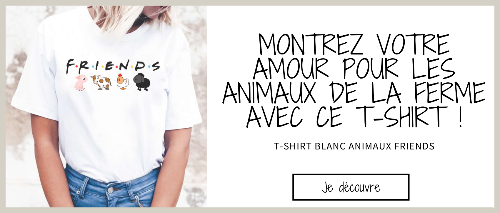 Bannière t-shirt friends femme