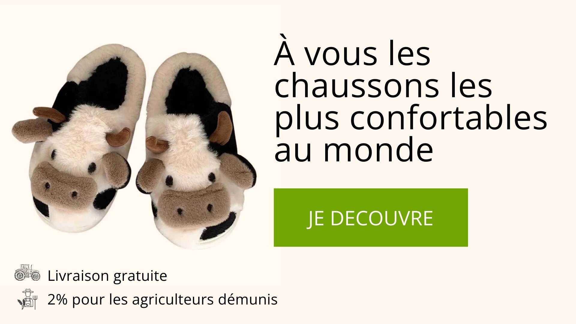 Chaussons vache - Le Petit Fermier