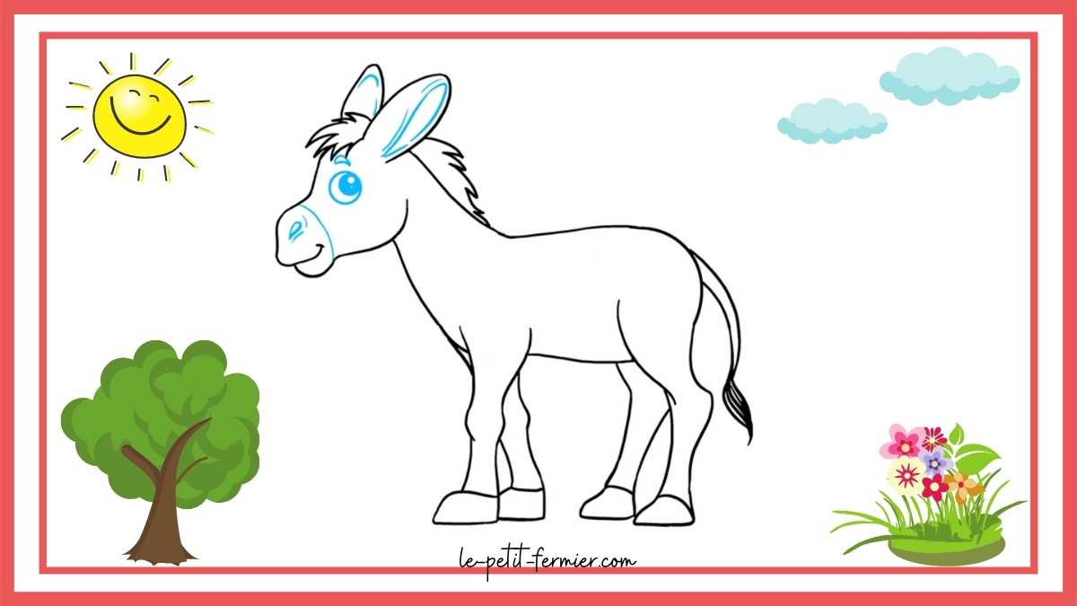 Comment dessiner un âne facilement Étape 9 : Les derniers détails