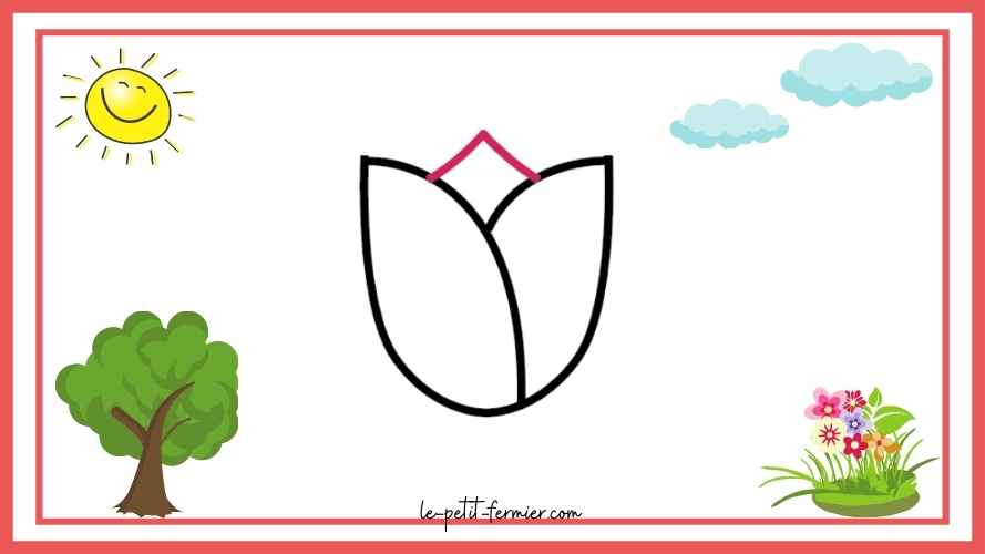 Comment dessiner une tulipe facilement
