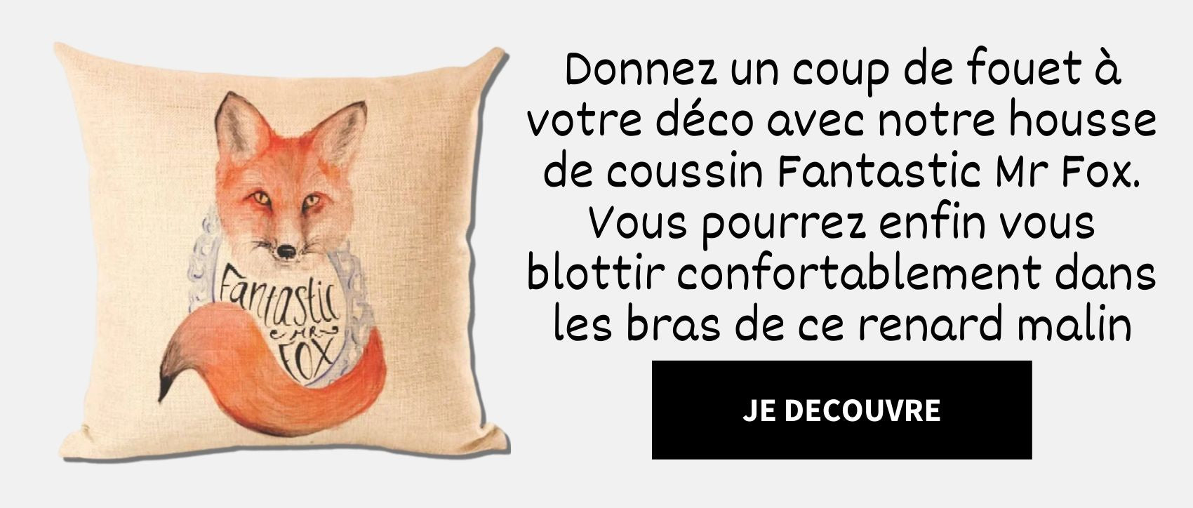 Housse de coussin Fantastic Mr Fox