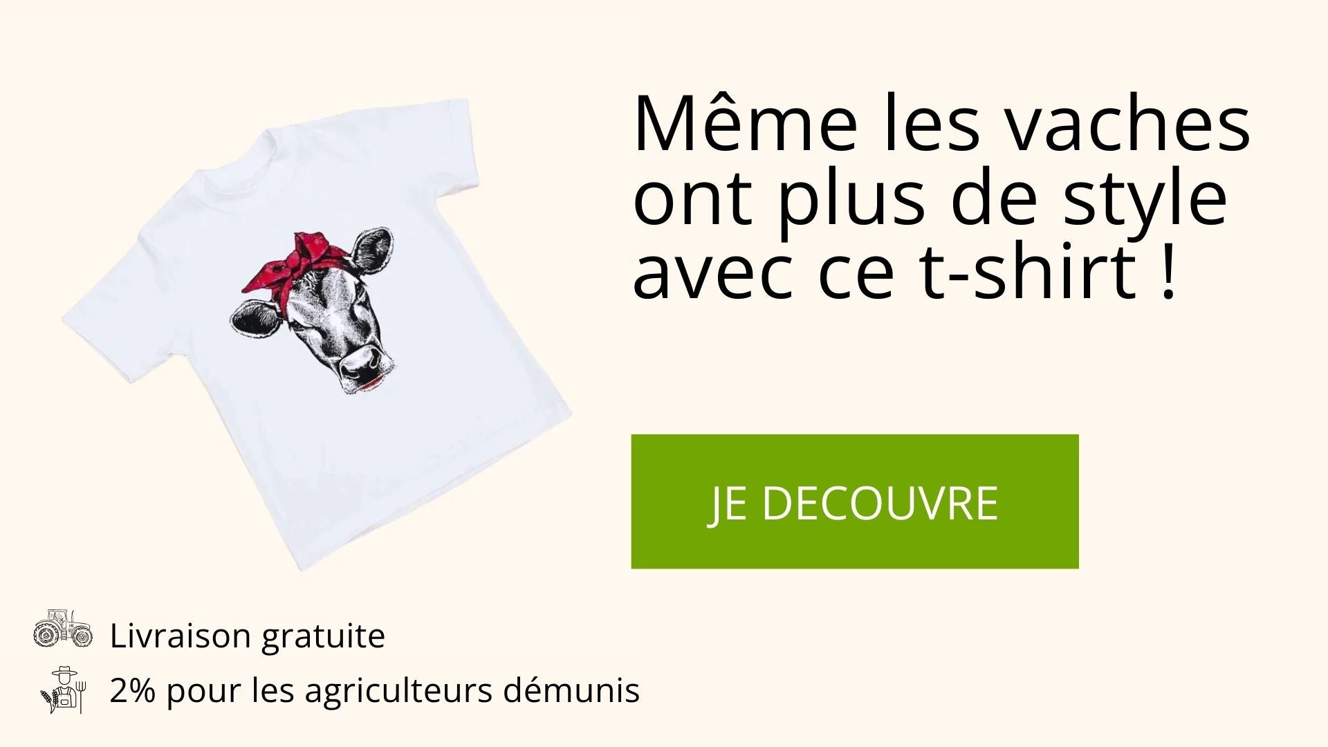 T-shirt vache bandana - Le Petit Fermier