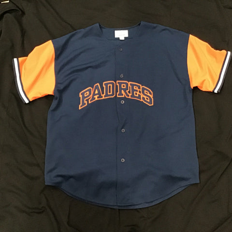 blue and orange padres jersey