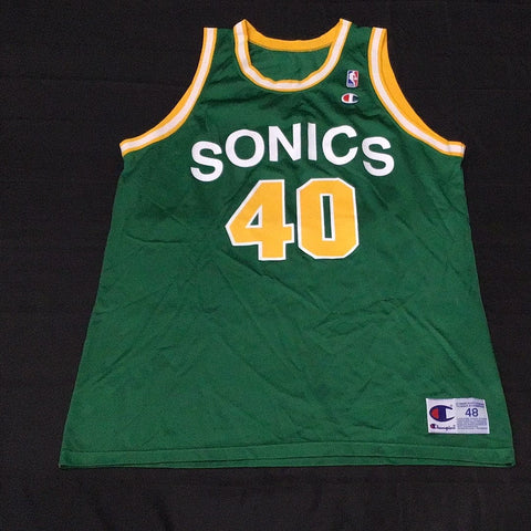 Reversible Shawn Kemp Seattle Supersonics Champion Men's 48 L Jersey Sonics