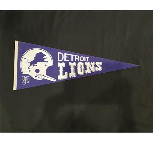 vintage detroit lions pennant