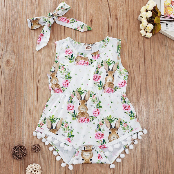 easter romper baby girl