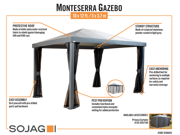 Sojag Monteserra Gazebo