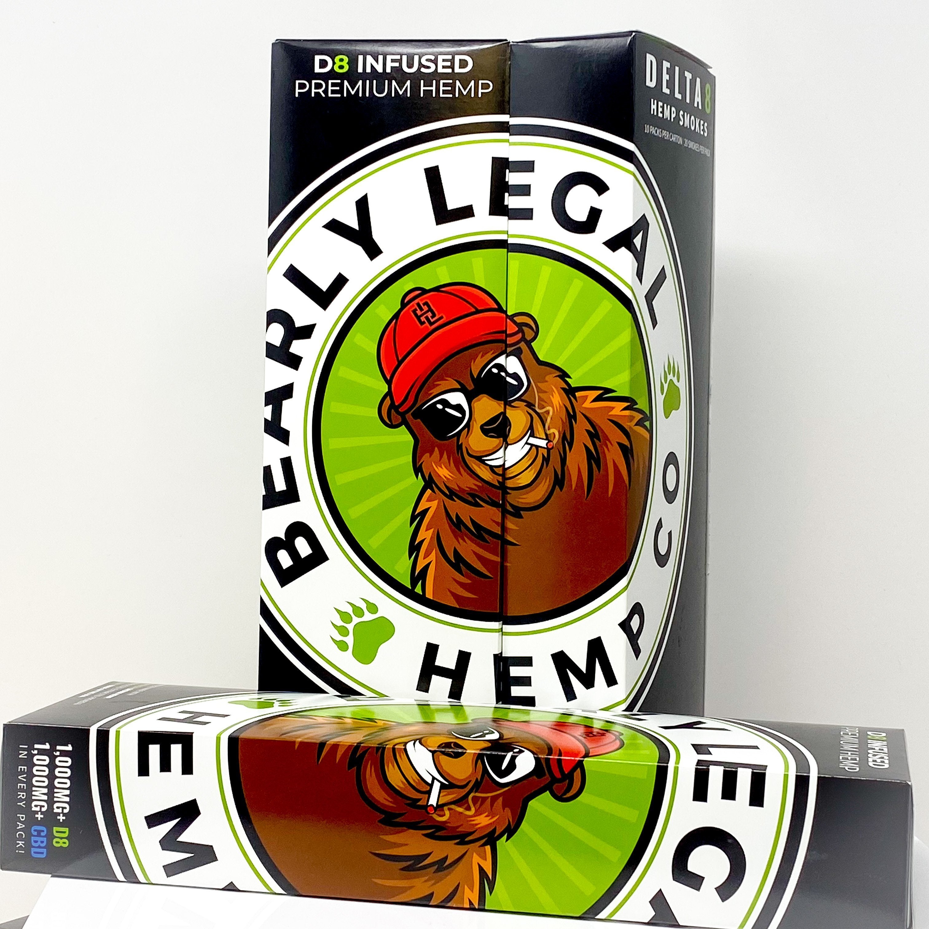 Bearly Legal Delta-8-THC Hemp Cigarettes - Carton | Bandit Distribution ...