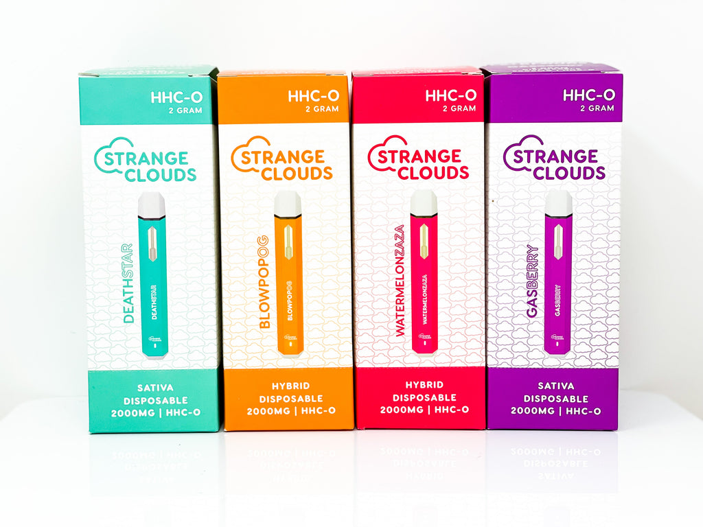 CLEARANCE - Strange Clouds HHC-O 2 Gram Disposables - 2000mg - Blowpop OG