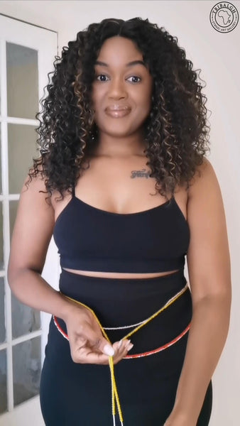 How to tie waist beads