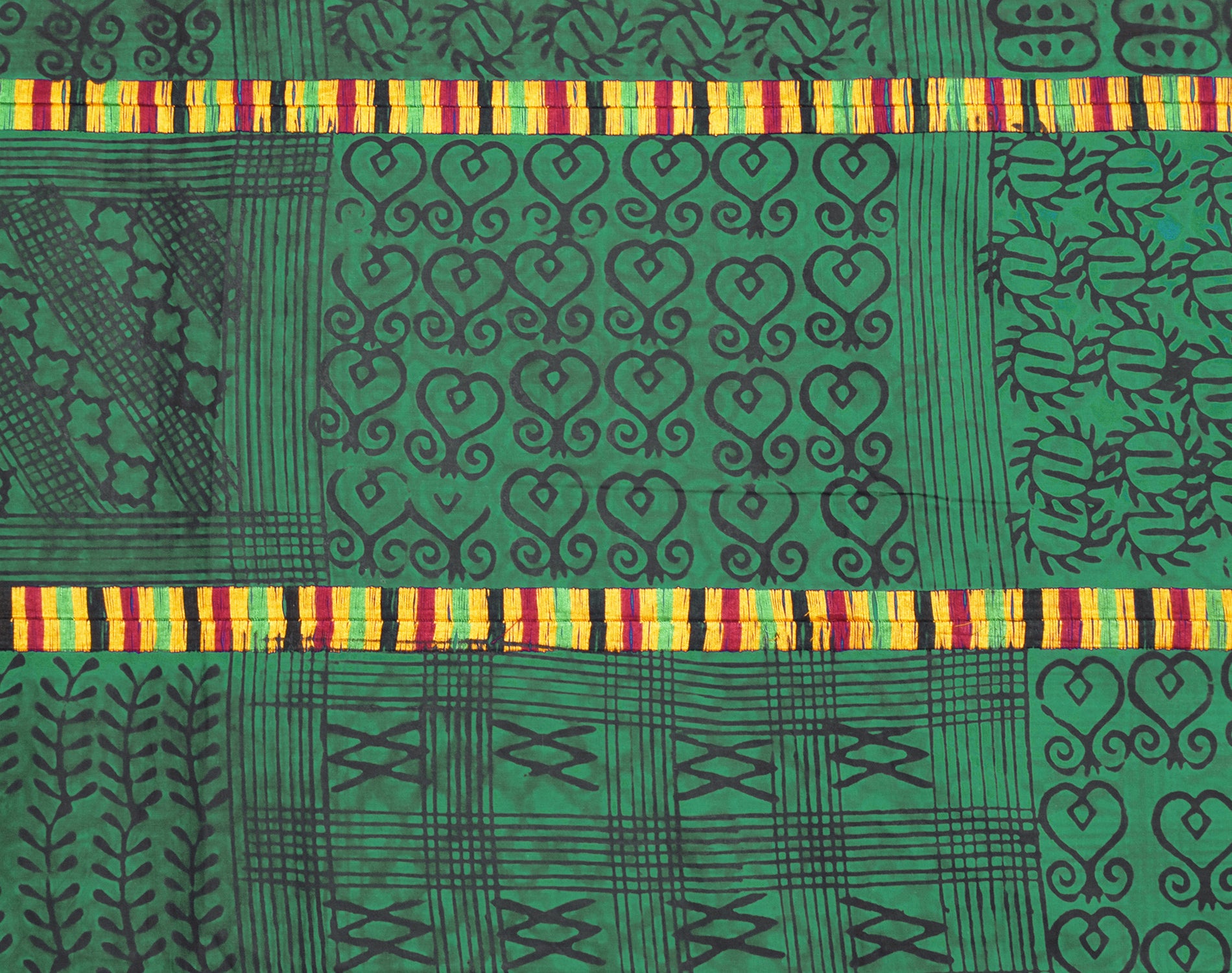 Adinkra Sankofa symbol African cloth Ghana 1
