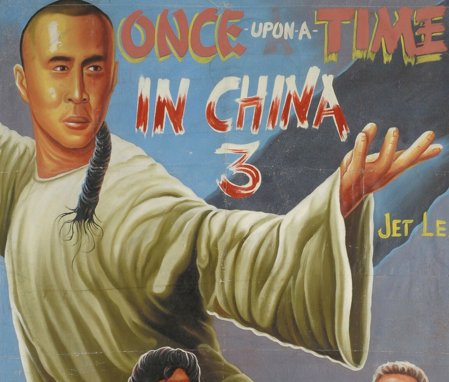 Ghana Movie Cinema Poster African Art Hand Painting ONCE UPON A TIME IN CHINA 3 - Tribalgh