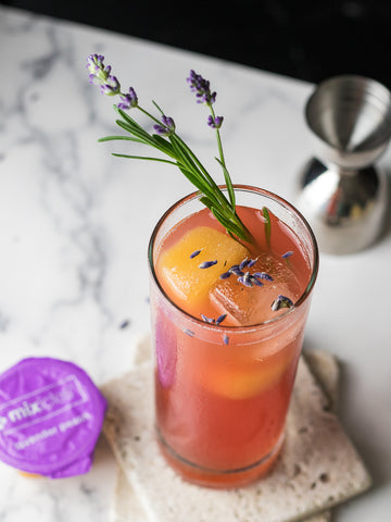 Lavender Peach Mixicles Cocktail