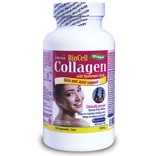 BioCell Collagen with hyaluronic acid, Skin and Joint Support 120 caps