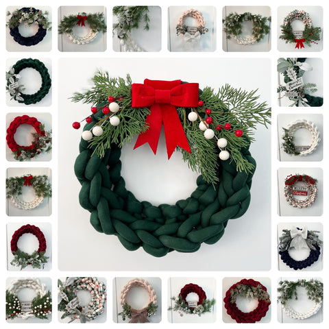 cozy holiday wreaths