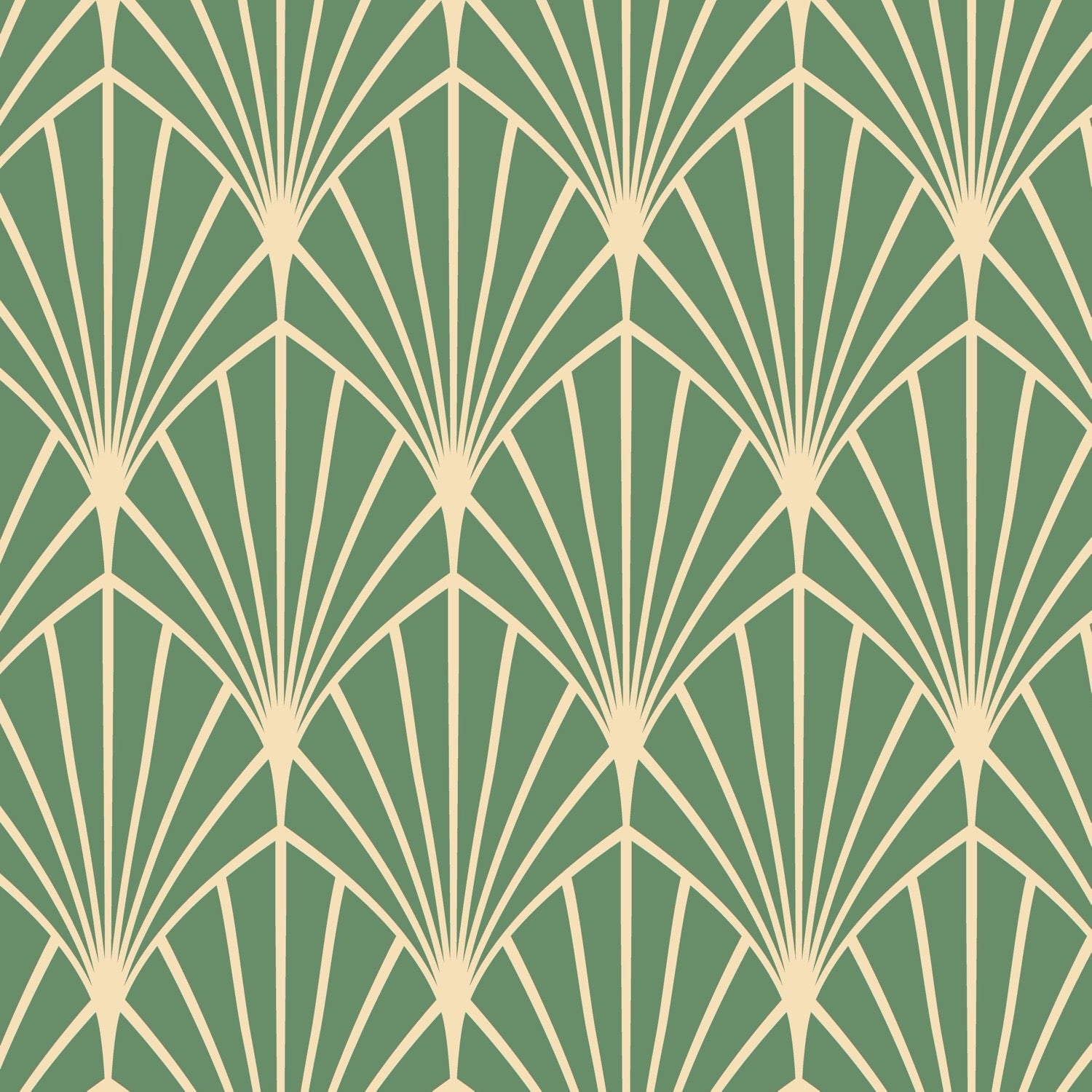 Super Splash of Class | Green Art Deco Wallpaper | The Wallberry RM-12