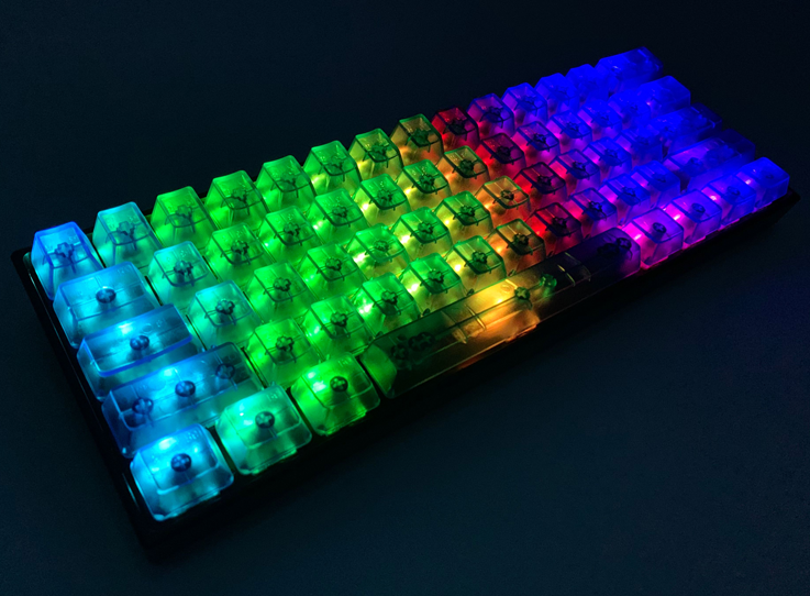 translucent keycaps