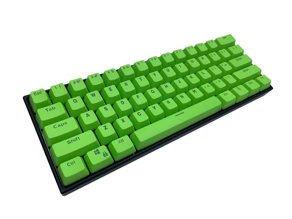 blue and green keycaps