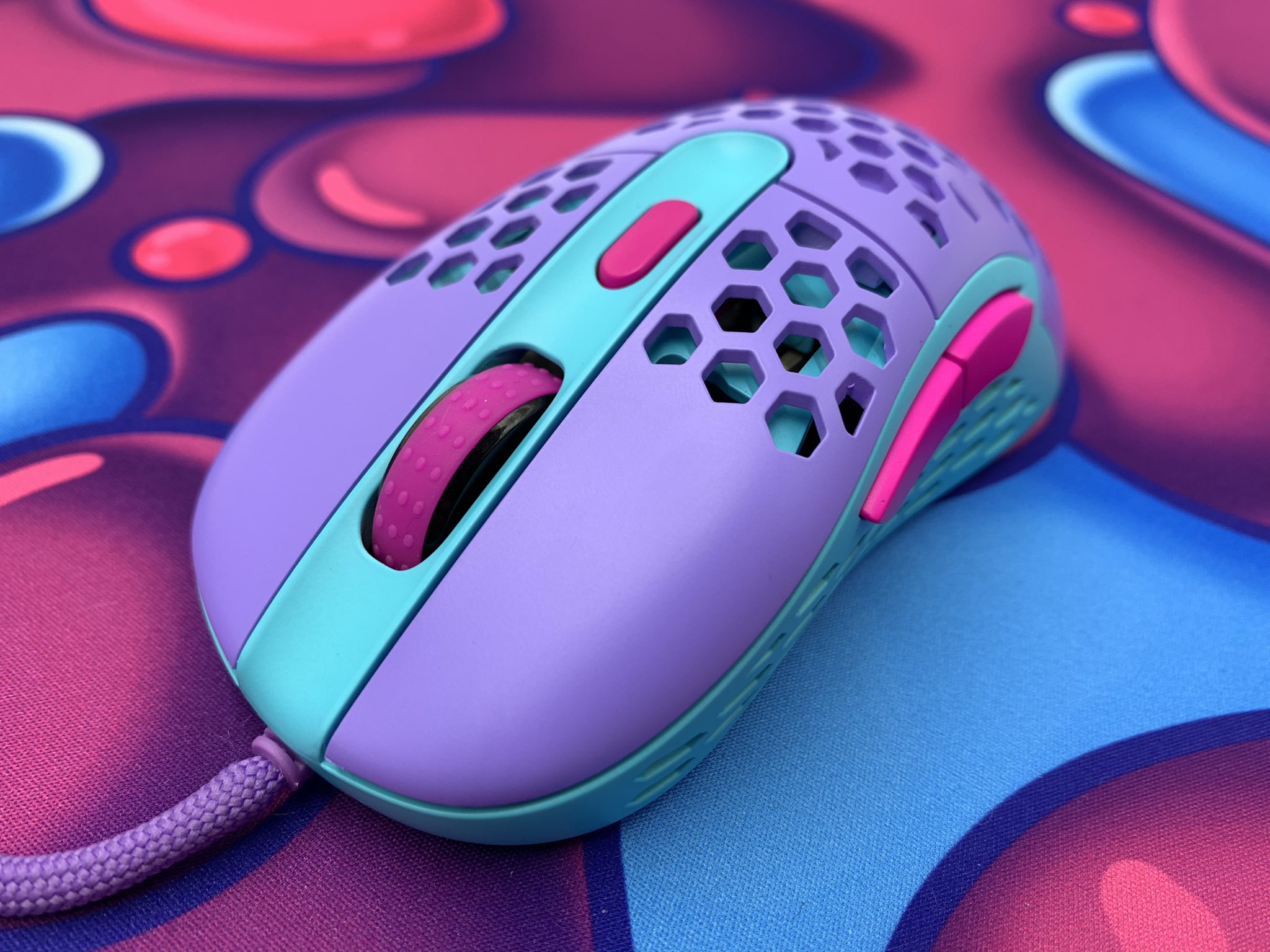 blue and purple mouse