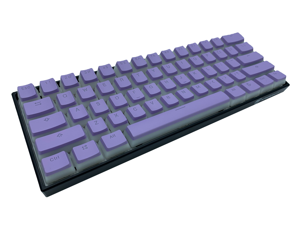 pudding keycaps purple