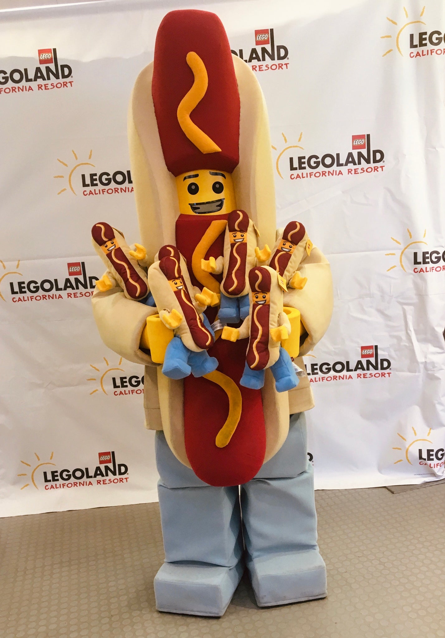 lego hot dog man plush