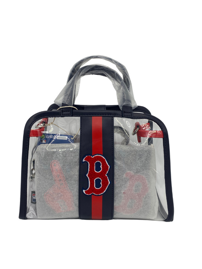 LOUNGEFLY x MLB LA Angels Stadium Crossbody Bag with Pouch - CLEAR/MULTI