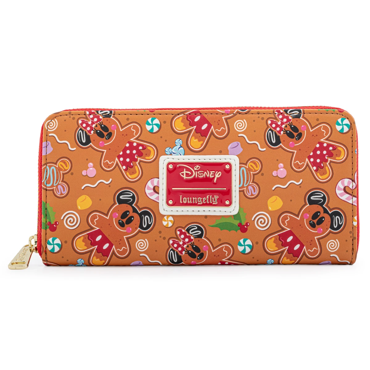 Wantrouwen Begunstigde Compatibel met Loungefly Disney Gingerbread AOP Zip Around Wallet – Modern Pinup
