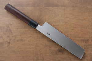 實光 銀三鋼 薄刃包丁 和包丁 180mm 紫檀柄 - Seisuke Knife Kappabashi