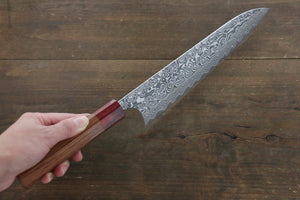 Yoshimi Kato R2/SG2 Damascus Gyuto Japanese Chef Knife 210mm with Honduras Handle - Seisuke Knife Kappabashi