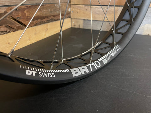 BR 710 rims with Silver spokes and nipples